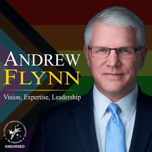 Andrew Flynn - Vision, Expertise, Leadership. Endorsed by the Mt. Lebanon Democratic Committee.